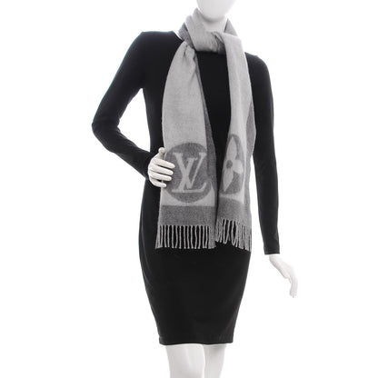 Louis Vuitton Lambswool Angora Cardiff Scarf Grey 2 of 5