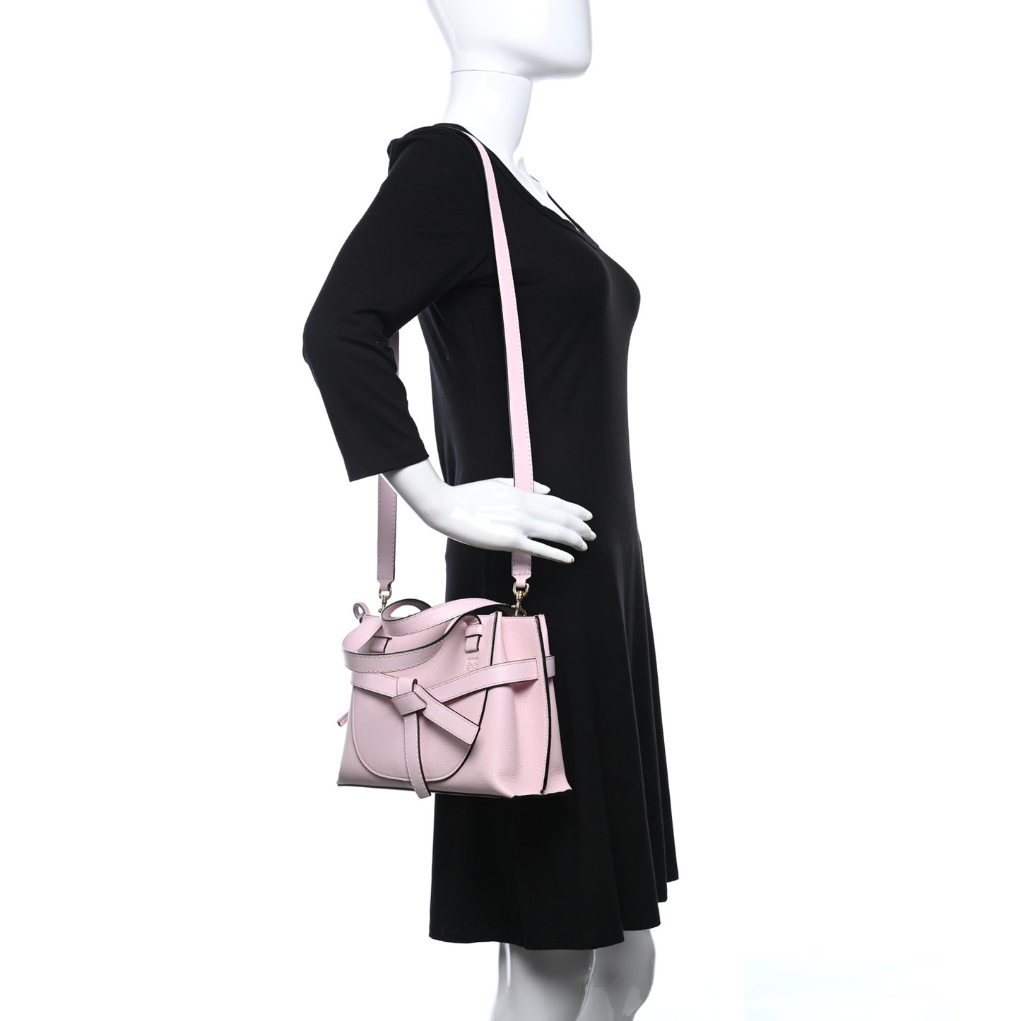 Calfskin Mini Gate Tote Icy Pink