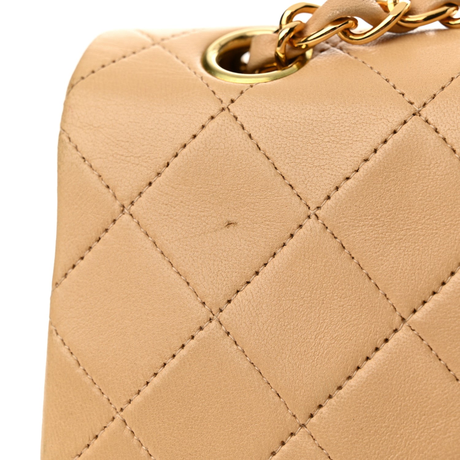 Chanel Lambskin Quilted Small Double Flap Beige 16 of 16