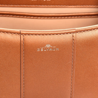 Delvaux Metallic Calfskin Mini Brillant Satchel Camel 8 of 16