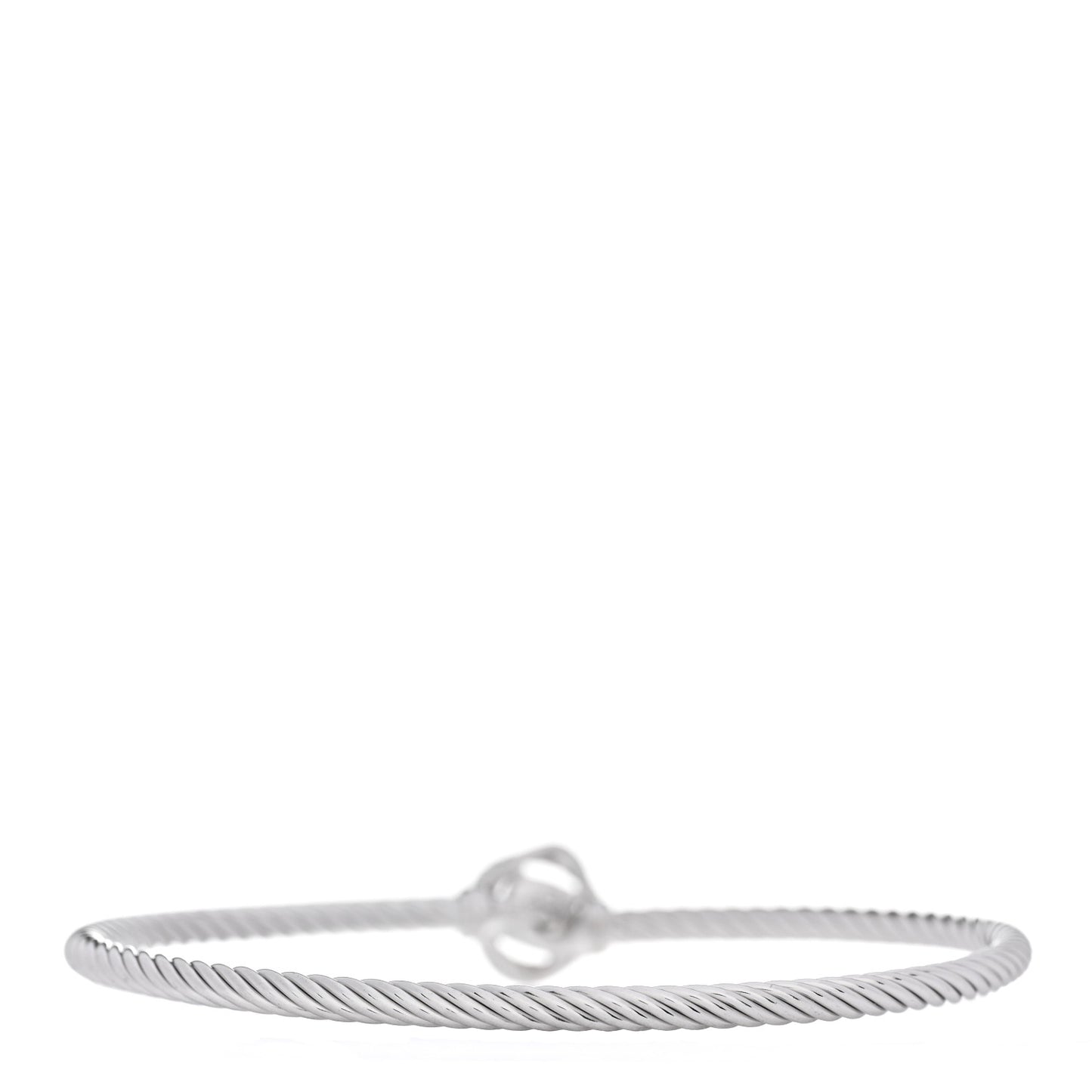 Sterling Silver Diamond 3mm Infinity Bracelet