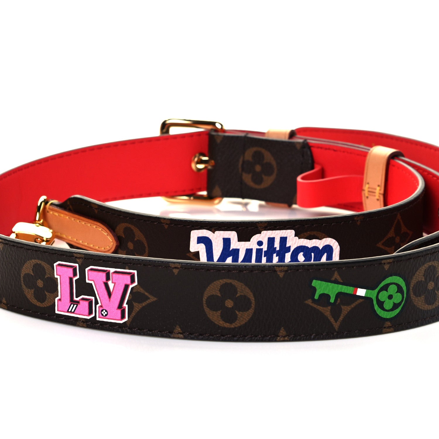 Louis Vuitton Monogram Patches Bandouliere Shoulder Strap 5 of 6