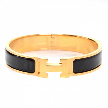 Hermes Enamel Narrow Clic Clac H Bracelet PM Black 1 of 8