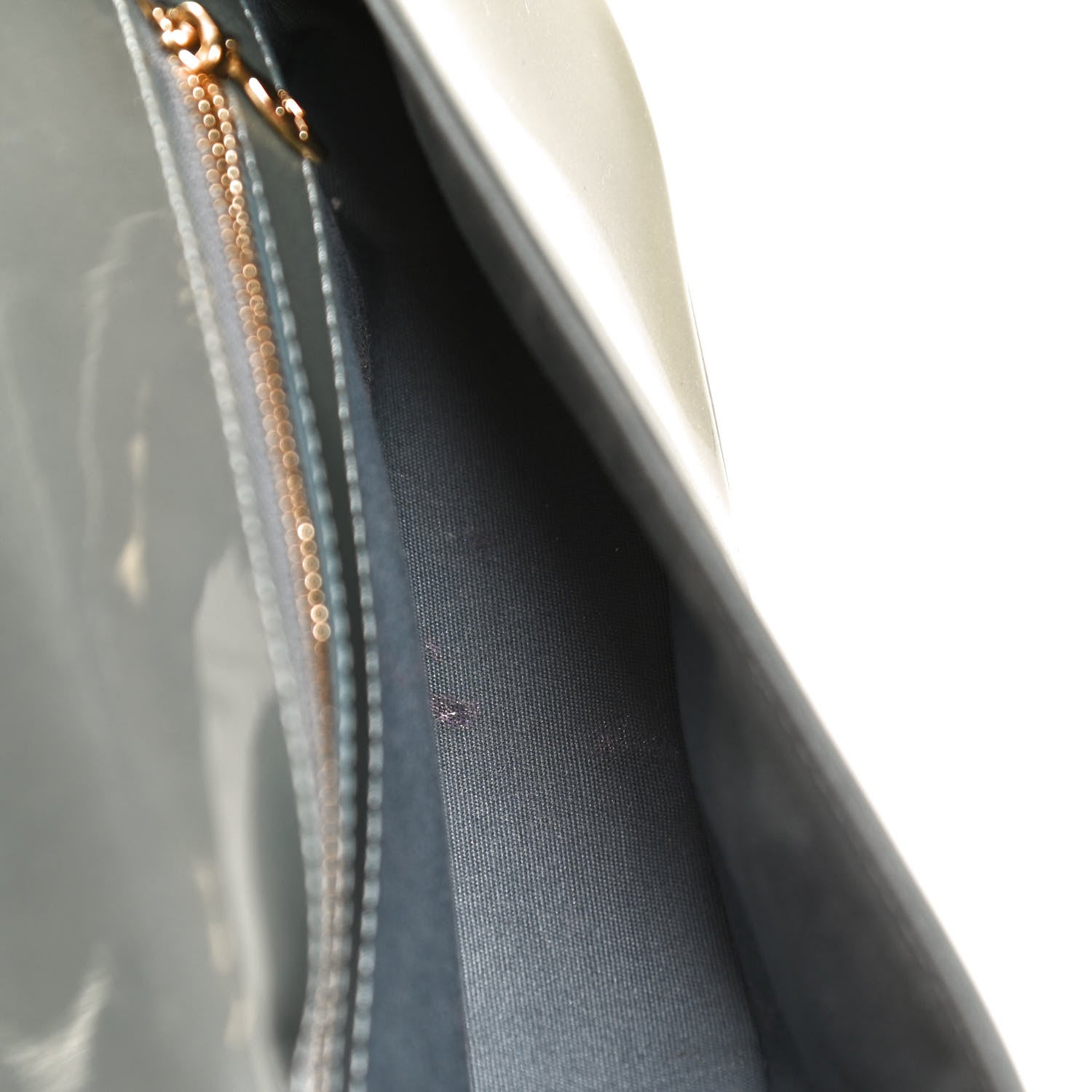 Louis Vuitton Patent Sobe Clutch Givre 8 of 11