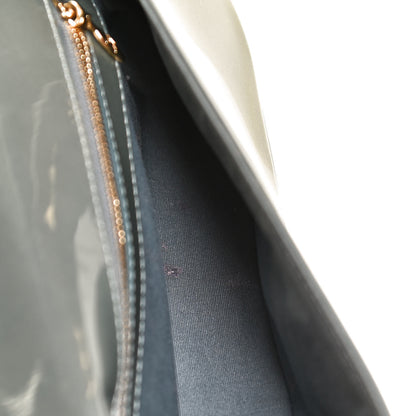 Louis Vuitton Patent Sobe Clutch Givre 8 of 11
