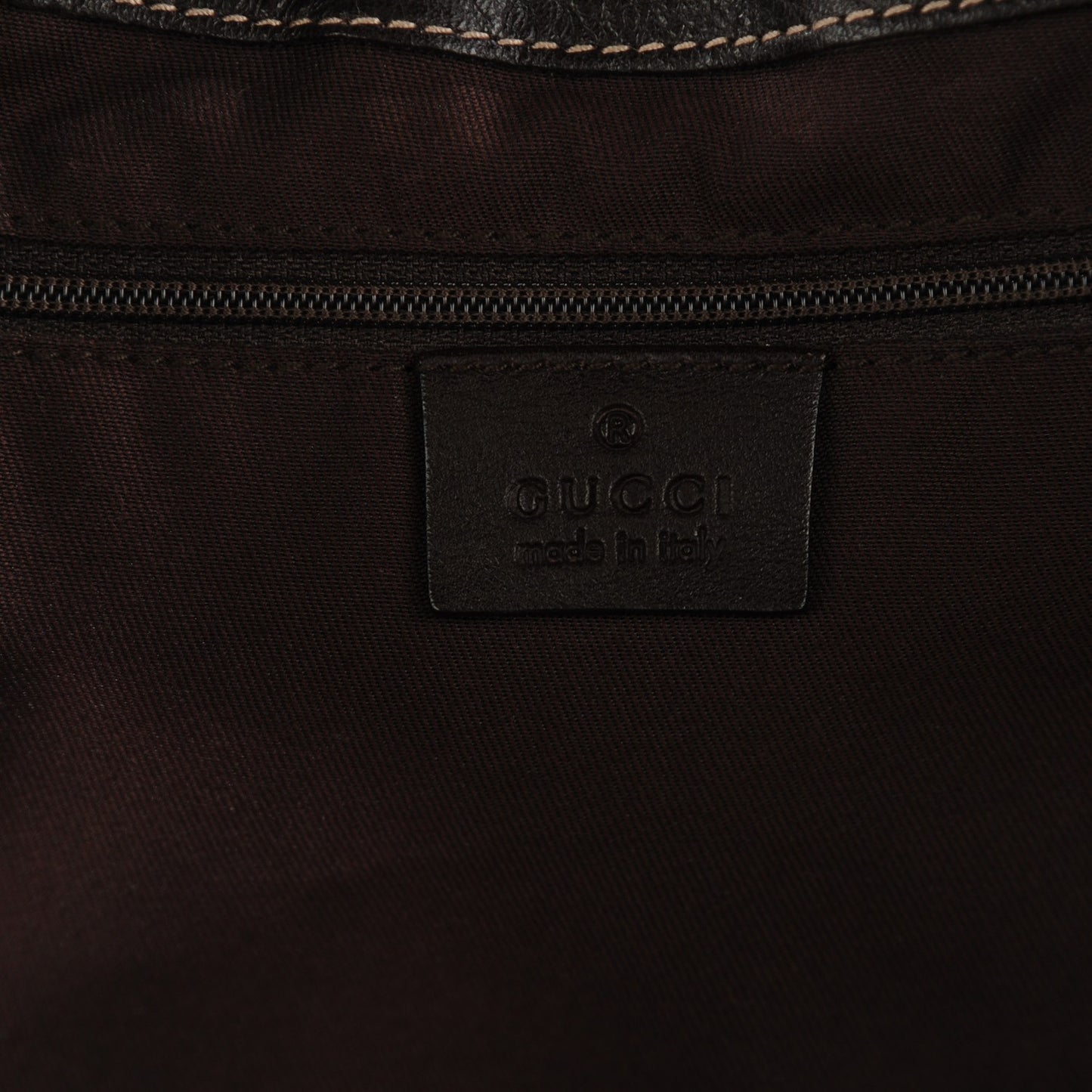 Monogram Large D Gold Hobo Dark Brown