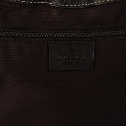 Gucci Monogram Large D Gold Hobo Dark Brown 6 of 8