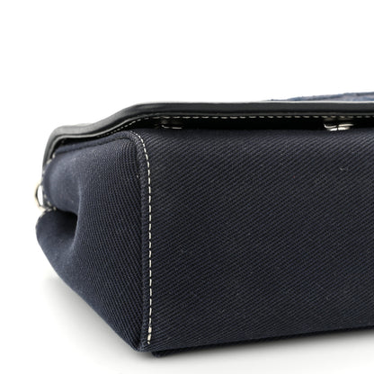 Burberry Cotton Canvas Horseferry Small Crossbody Bag Navy 9 of 11