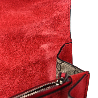 Gucci GG Supreme Monogram Small Dionysus Shoulder Bag Red 10 of 13