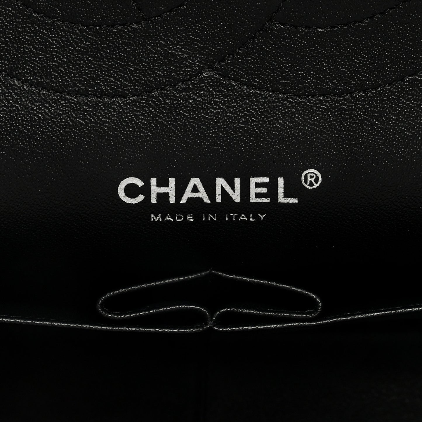 Shiny Distressed Calfskin Quilted Jumbo Double Flap So Black