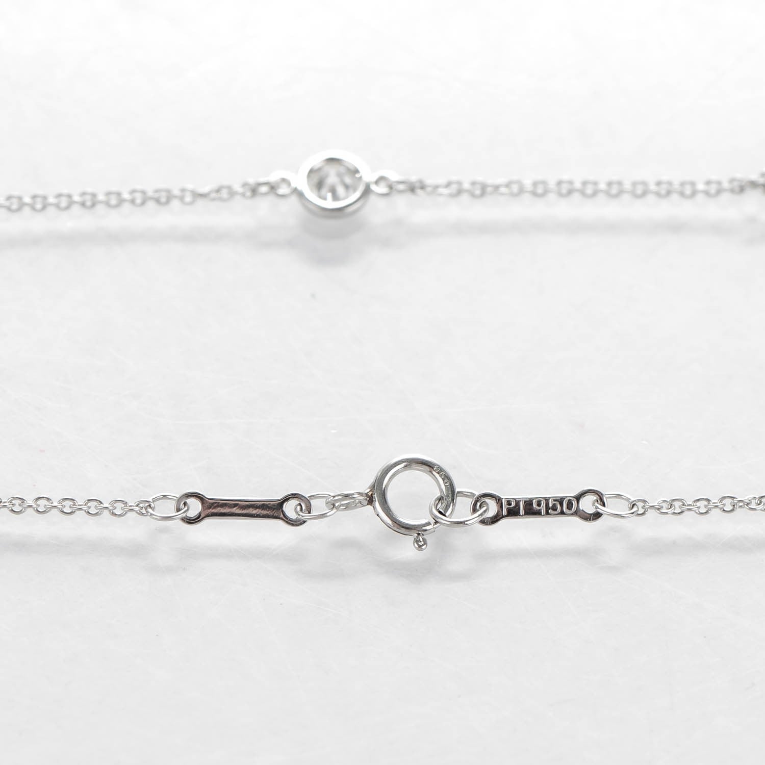 Tiffany Platinum Diamond .33ctw Elsa Peretti Diamonds by the Yard Station Necklace 5 of 6