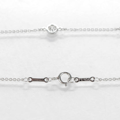 Tiffany Platinum Diamond .33ctw Elsa Peretti Diamonds by the Yard Station Necklace 5 of 6