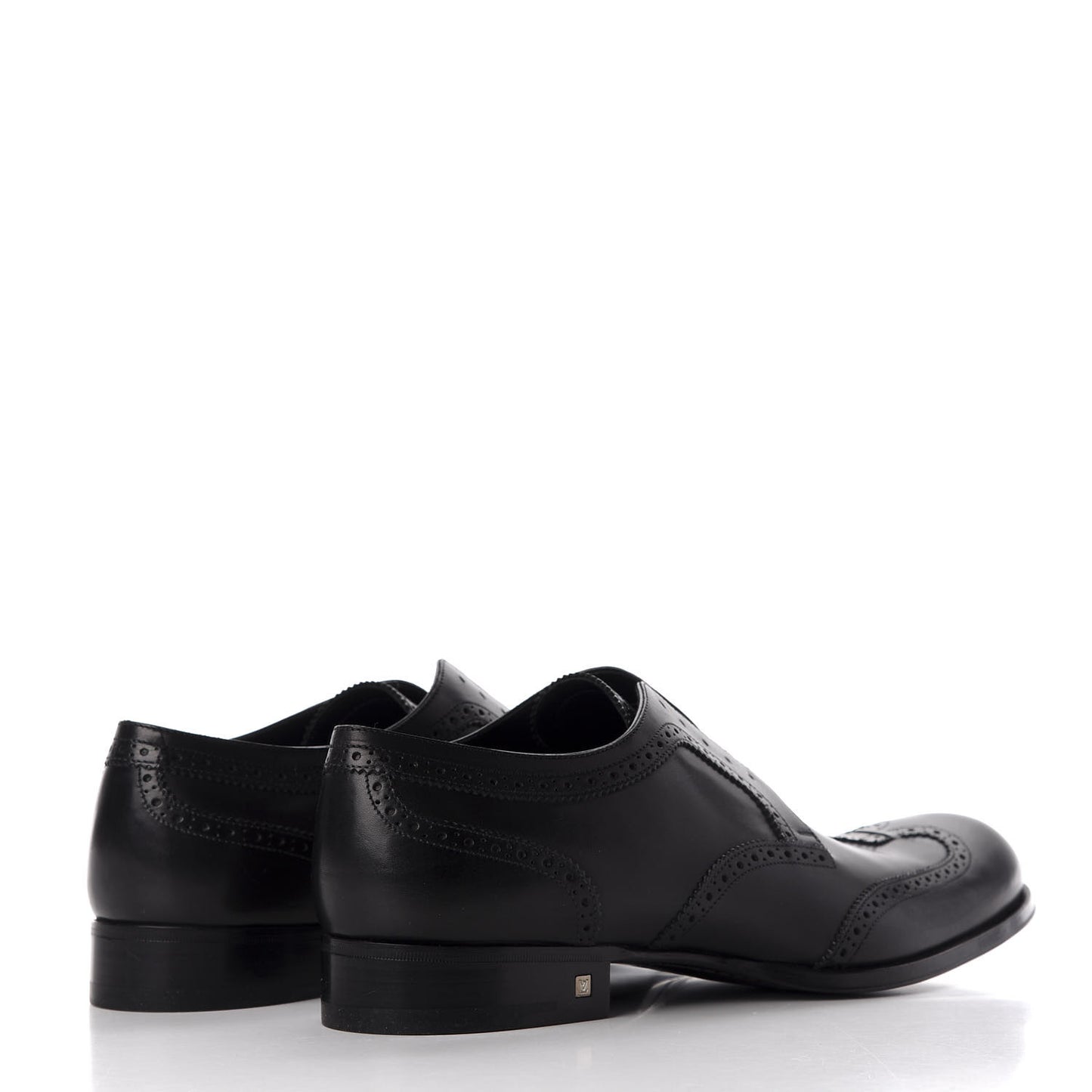 Calfskin Dandy Derby Shoes 10.5 Black