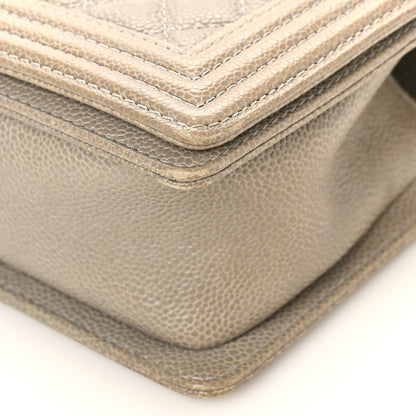 Chanel Caviar Quilted Medium Boy Flap Grey 9 of 10