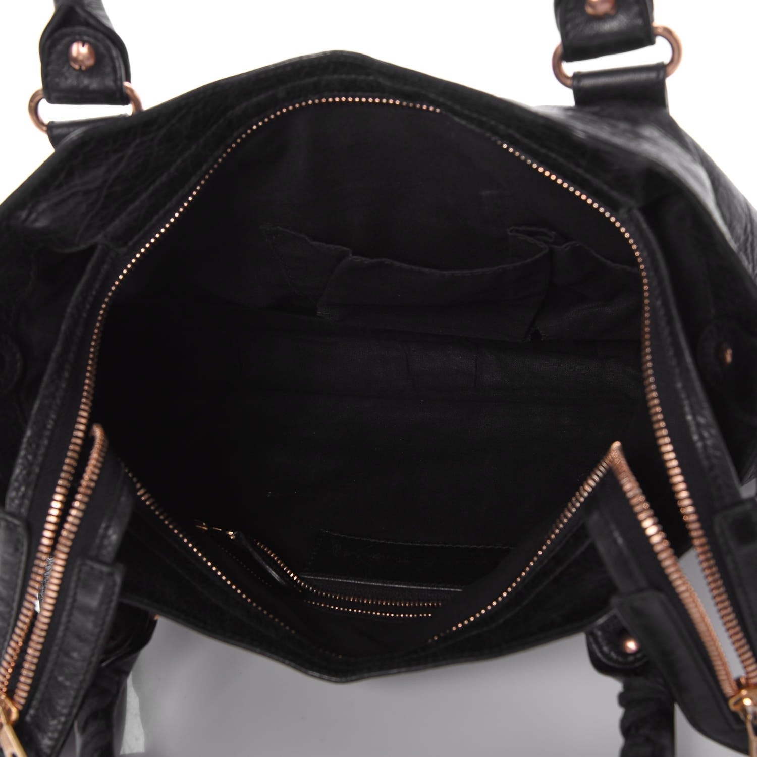 Balenciaga Agneau Giant 12 Rose Gold Hardware Town Black 6 of 8