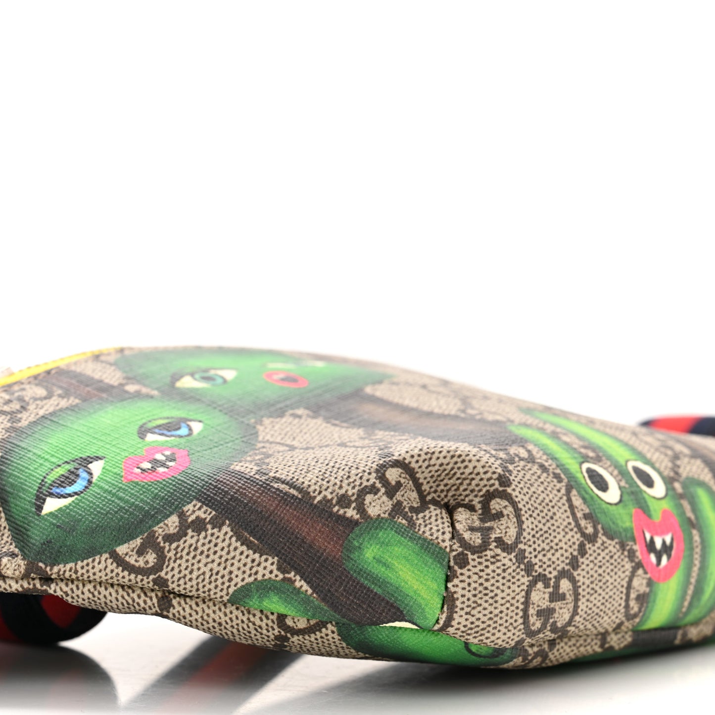 GG Supreme Monogram Smiling Plants Childrens Belt Bag Multicolor