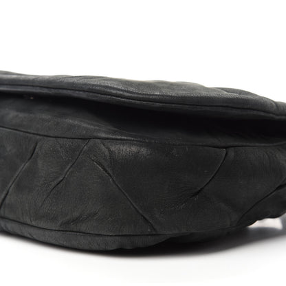 Chanel Iridescent Calfskin Glint Accordion Flap Black 9 of 11