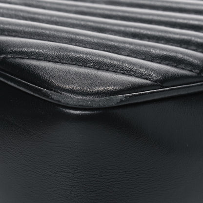 Saint Laurent Calfskin Matelasse Monogram Lou Camera Bag Black 6 of 9