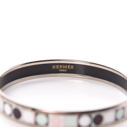 Hermes Enamel Printed Narrow Deco Dot Bracelet 65 4 of 5