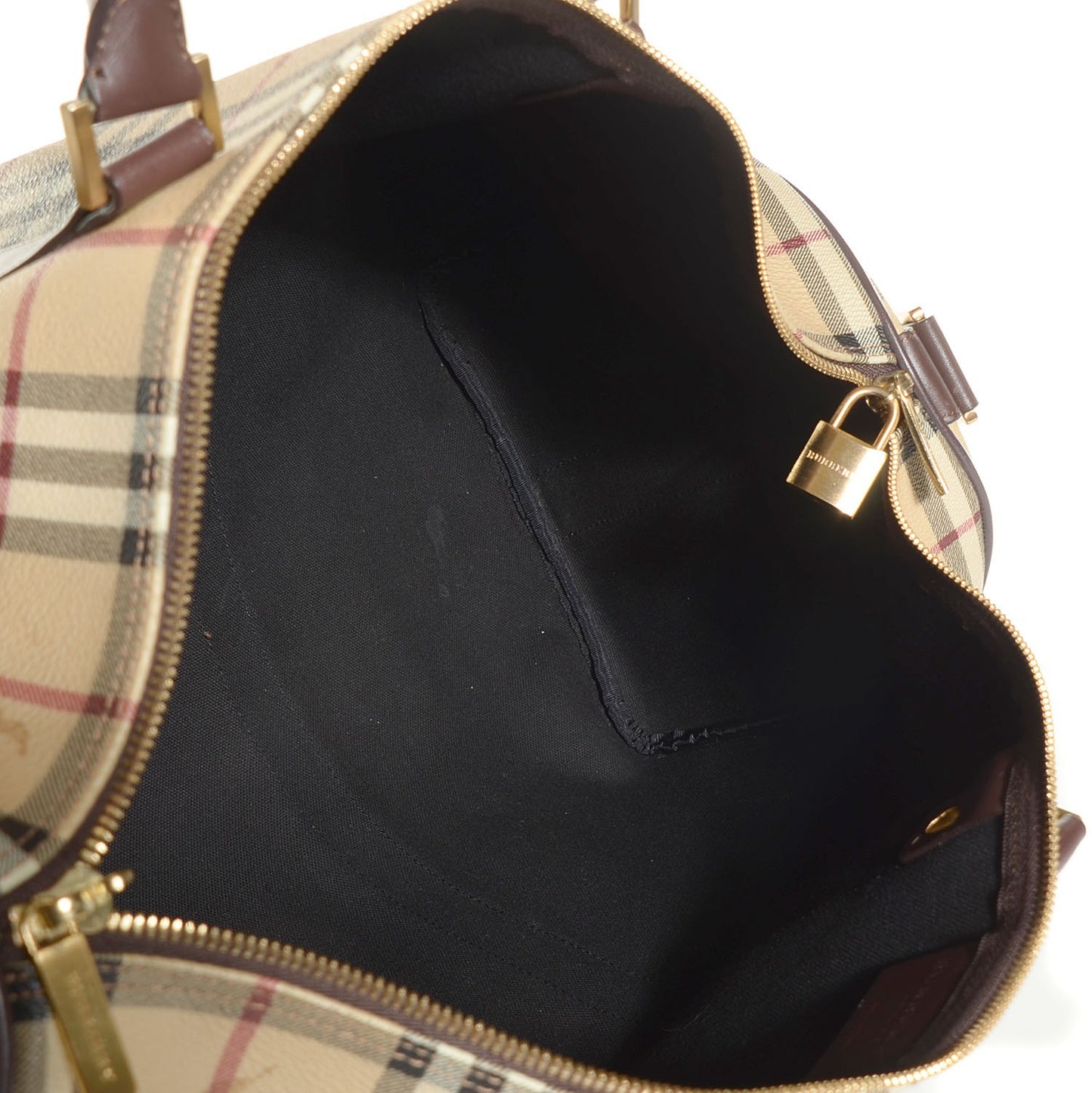 Haymarket Check Medium Holdall Duffel Bag Brown