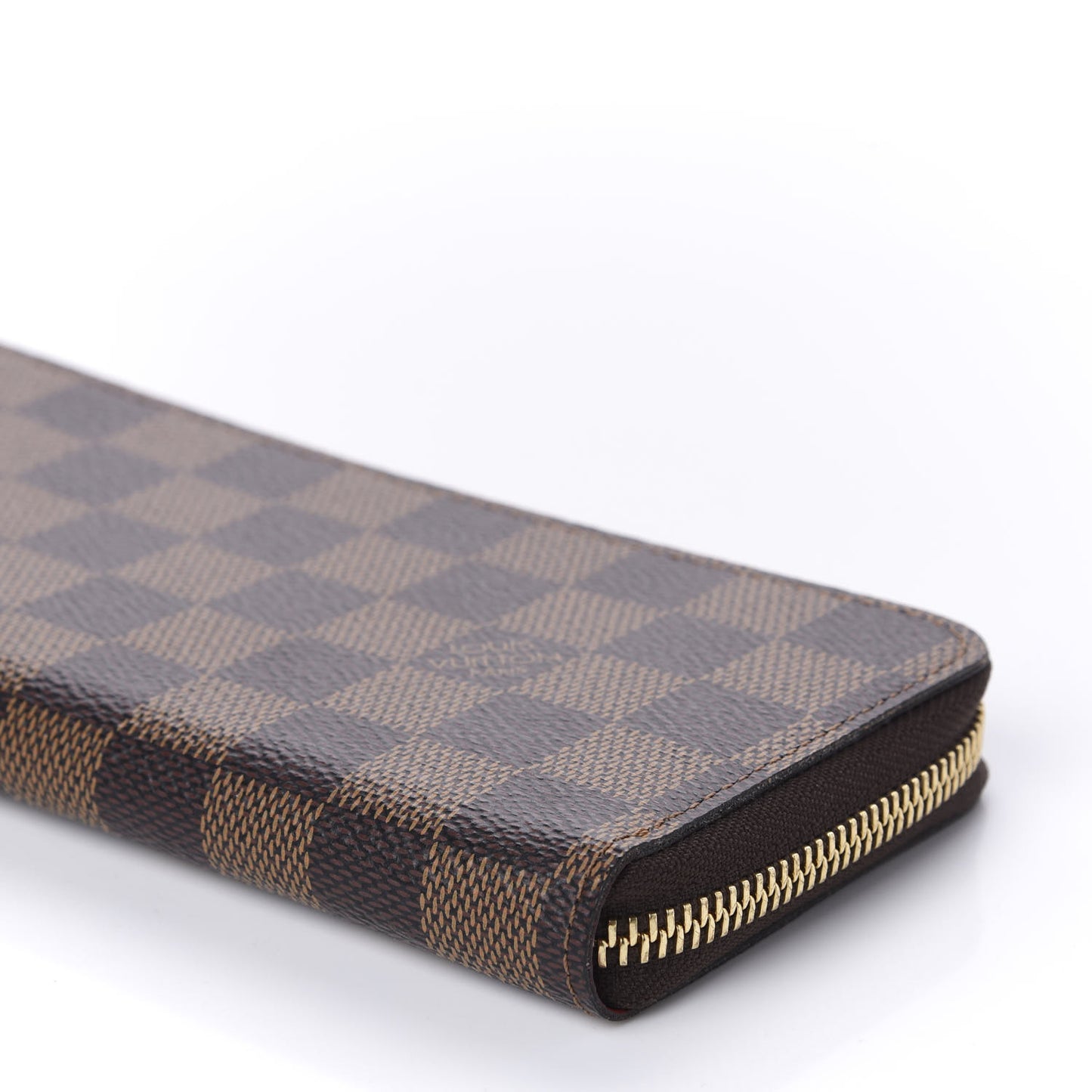 Damier Ebene Clemence Wallet Cherry