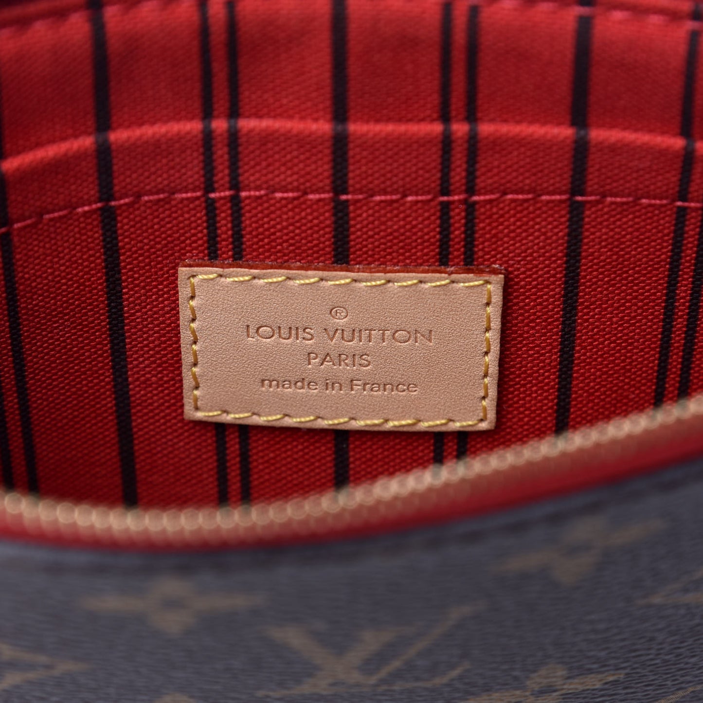 Monogram Neverfull MM GM Pochette Cherry