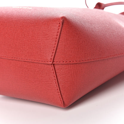 Mansur Gavriel Saffiano Mini Mini Bucket Bag Flamma Flamma 9 of 10
