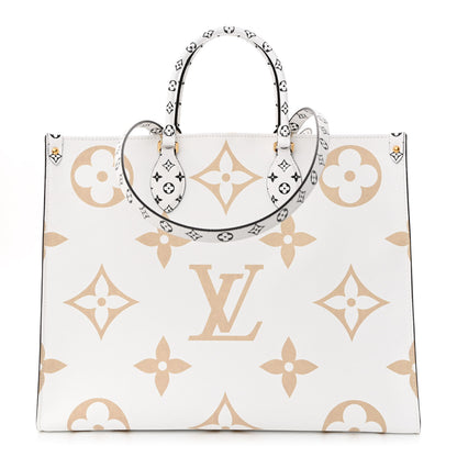 Louis Vuitton Monogram Giant Onthego GM Kaki Beige 1 of 10