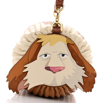 Loewe X HOWLS MOVING CASTLE Lambskin Pleated Heen Bracelet Pouch Shoulder Bag 7 of 14
