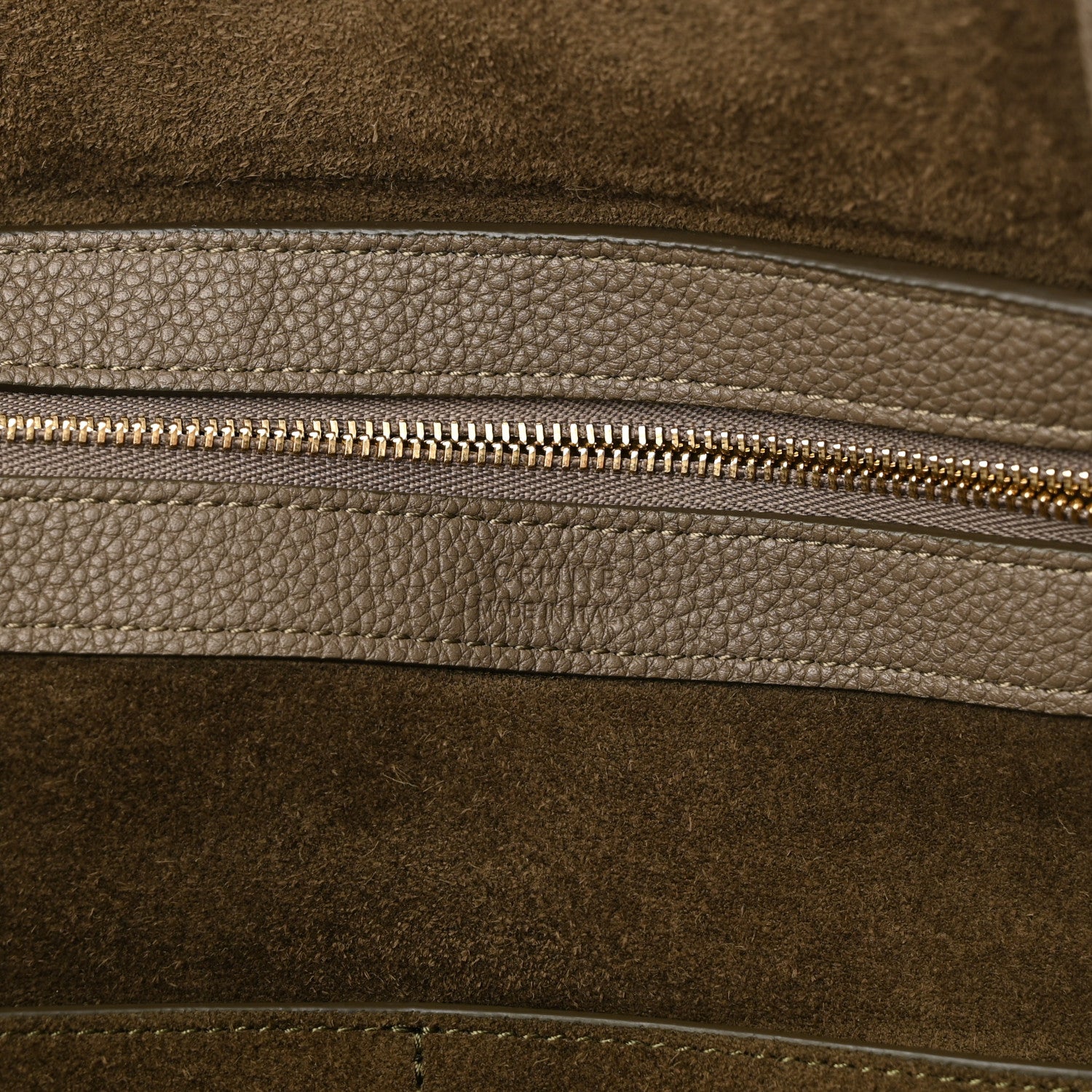 Celine Soft Grained Calfskin Small Belt Cabas Phantom Taupe 6 of 11
