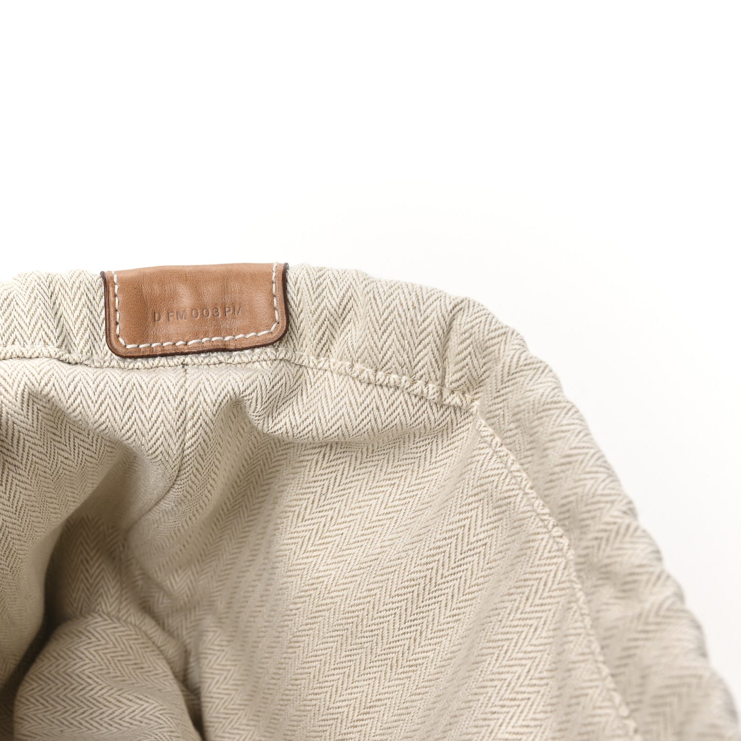 Canvas Barenia Fourbi 25 MM Pouch Naturel Fauve
