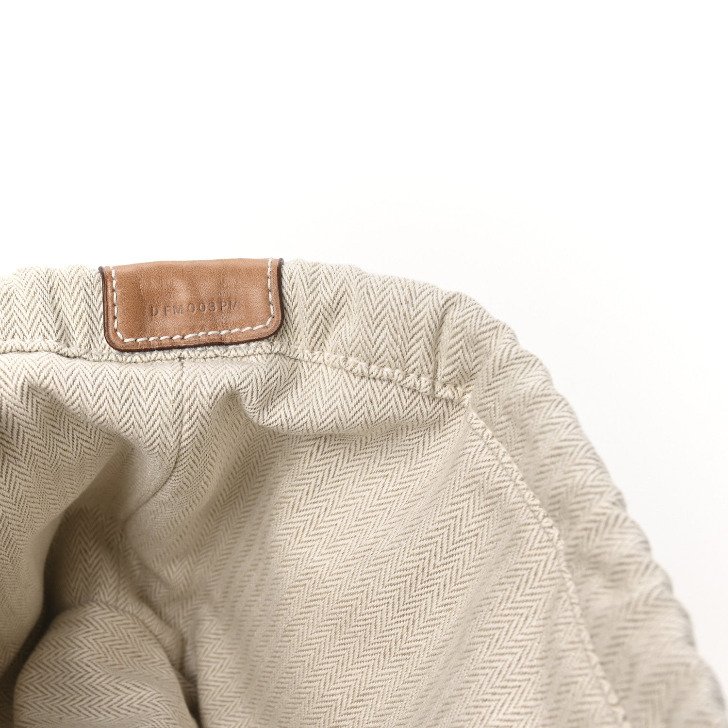 Hermes Canvas Barenia Fourbi 25 MM Pouch Naturel Fauve 7 of 7