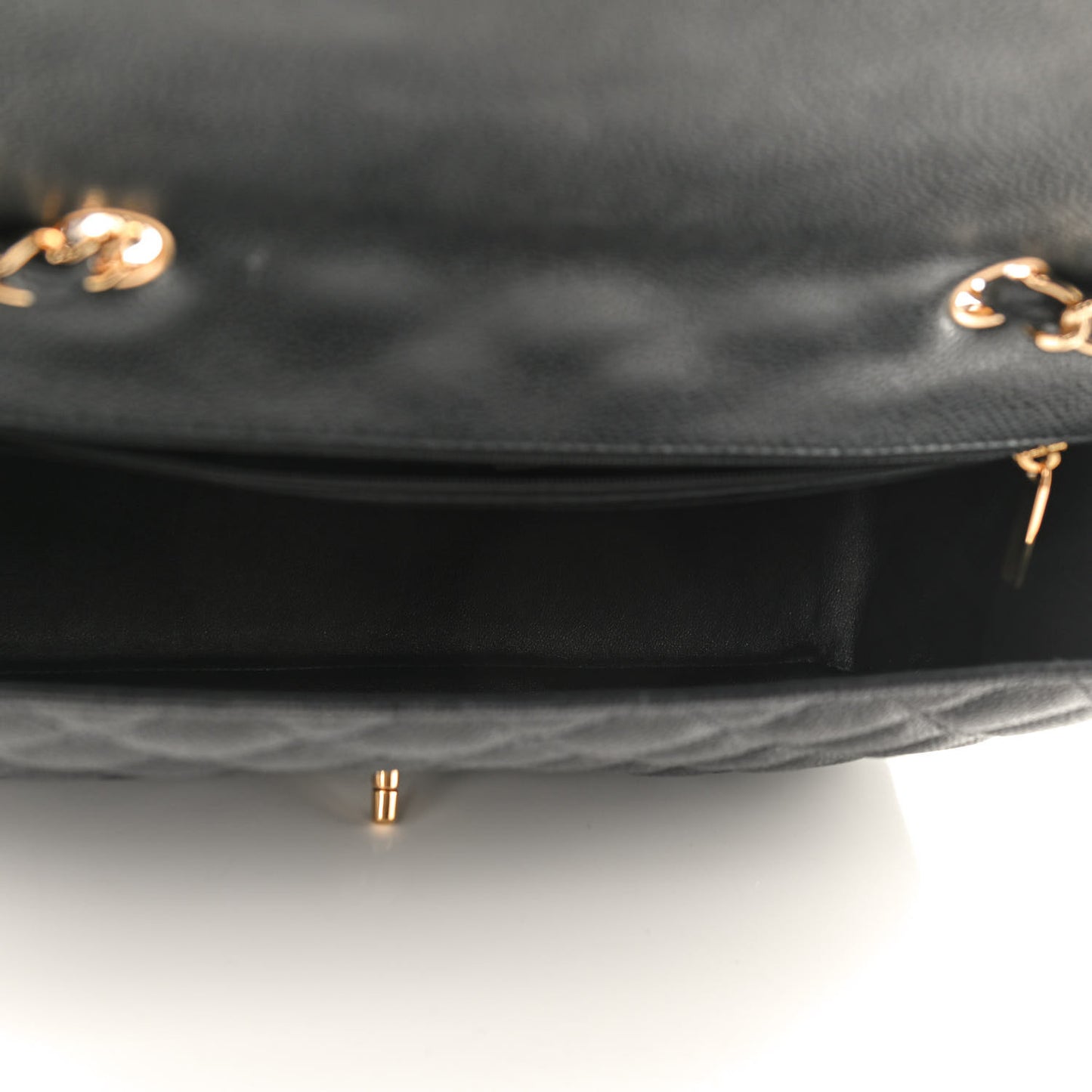 Caviar Quilted Jumbo Single Flap Black