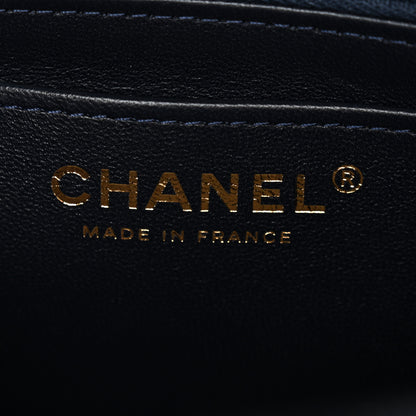 Chanel Denim Quilted Mini Rectangular Flap Dark Blue 7 of 11