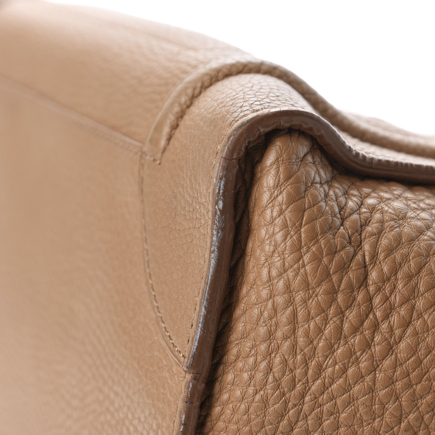 Pebbled Calfskin Mini Luggage Camel