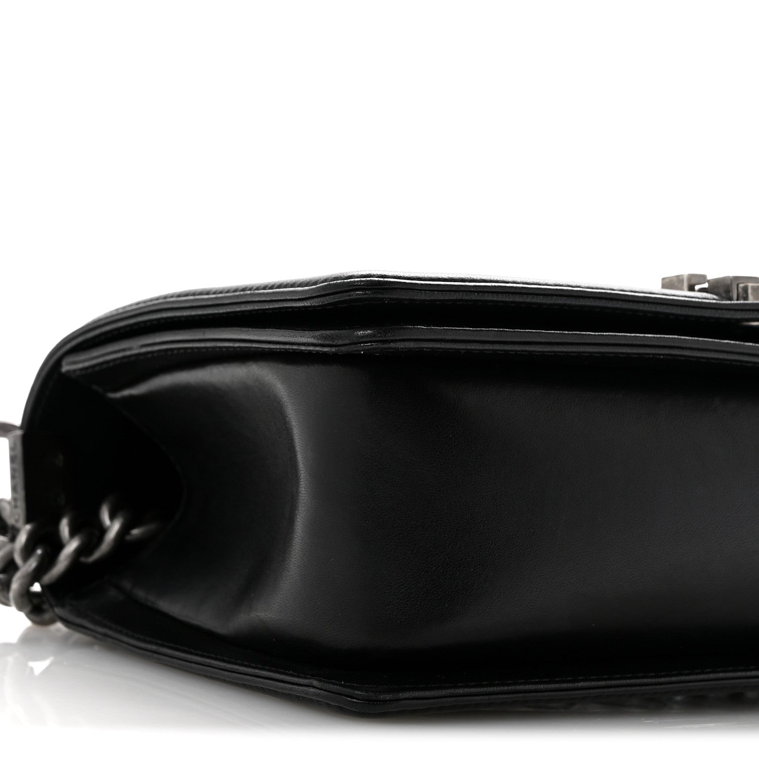 Chanel Lambskin Quilted Medium Boy Flap Black 9 of 12