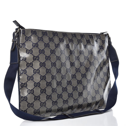 Gucci Crystal Monogram Messenger Bag Navy 3 of 10