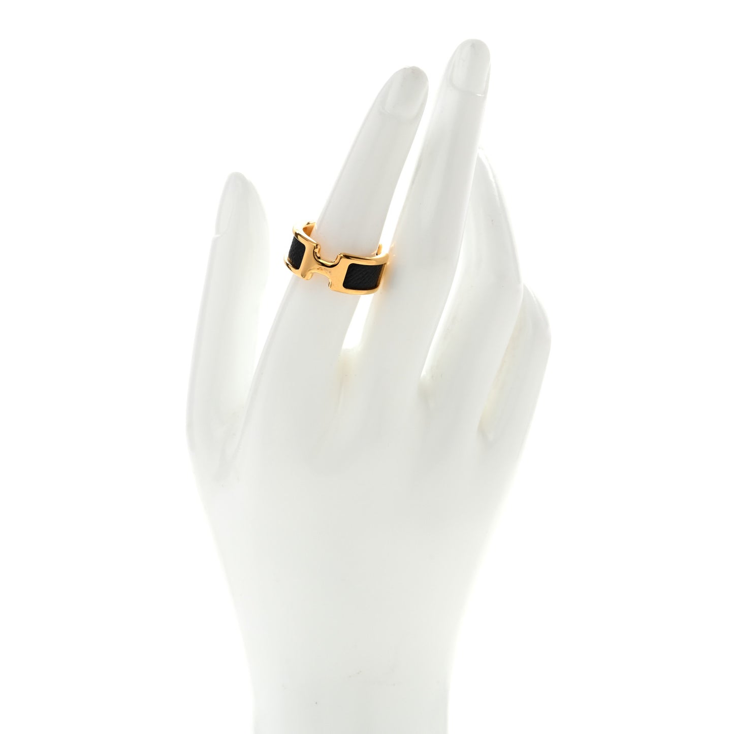 Madame Calfskin Olympe Ring M Black