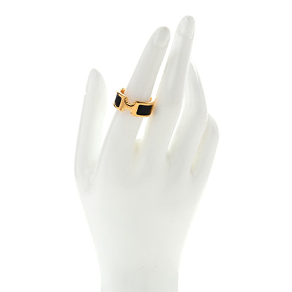 Hermes Madame Calfskin Olympe Ring M Black 2 of 4