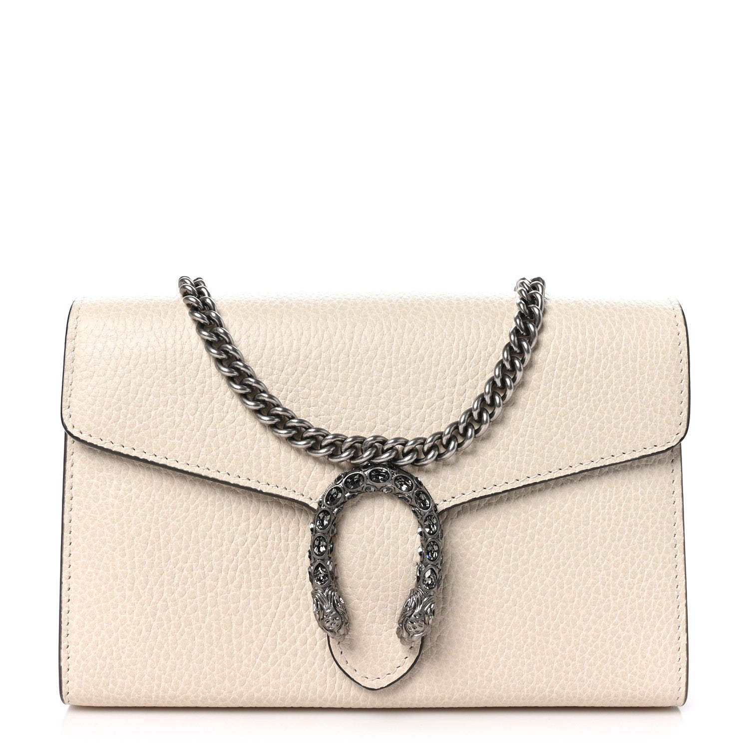 Gucci Dollar Calfskin Mini Dionysus Chain Wallet Mystic White 1 of 10