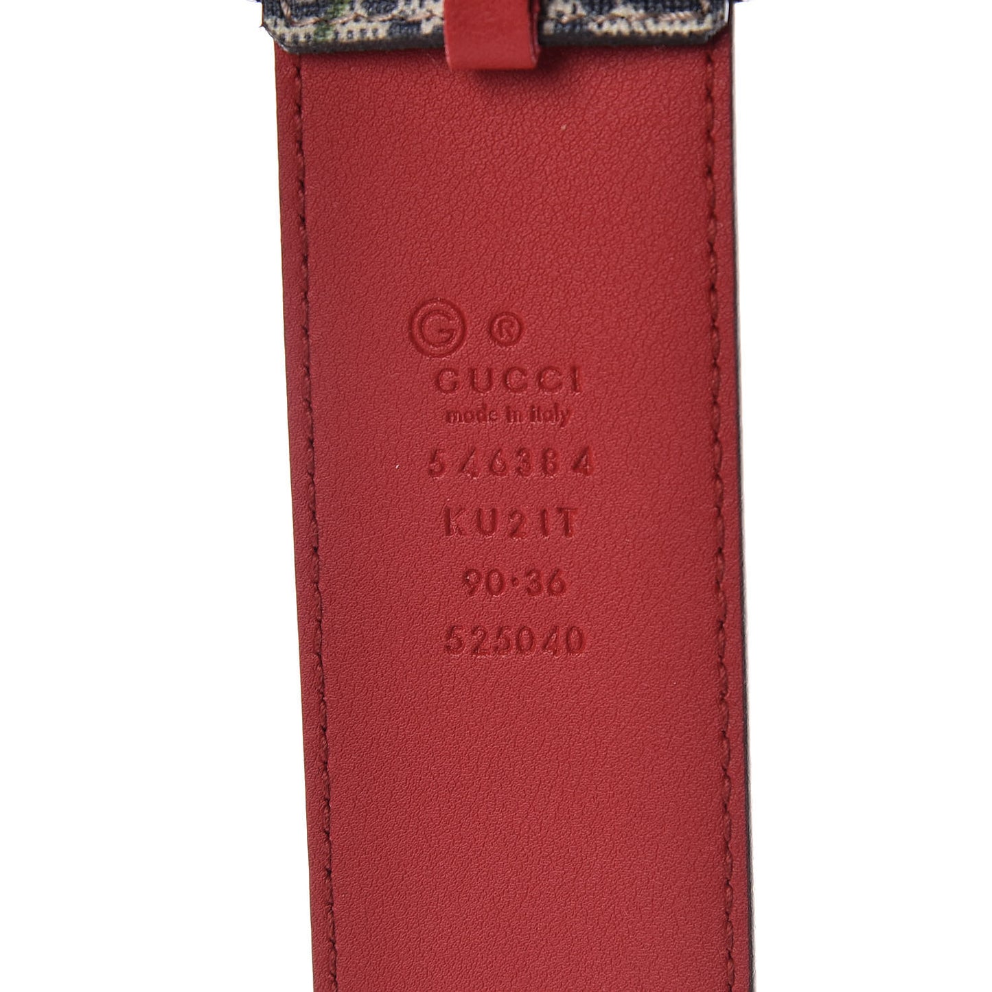 GG Plus Monogram Blooms Plaque Belt 90 36 Blue