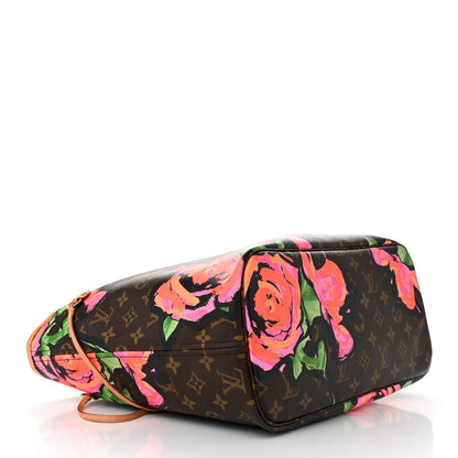 Louis Vuitton Monogram Roses Neverfull MM 4 of 11