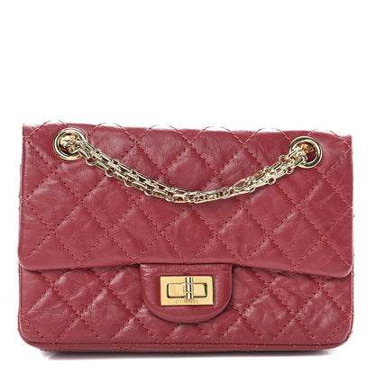 Chanel Aged Calfskin Quilted 2.55 Reissue Mini Flap Red 1 of 11