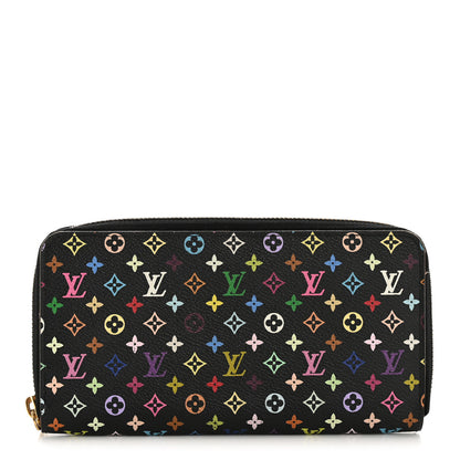 Louis Vuitton Monogram Multicolor Zippy Wallet Black Grenade 1 of 10