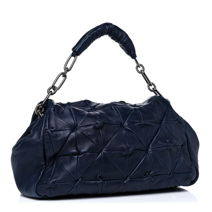 Chanel Lambskin Quilted Soft Squares Origami Accordion Flap Navy 3 of 15