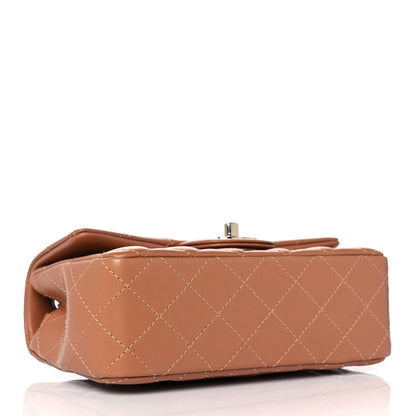 Chanel Lambskin Quilted Mini Rectangular Flap Brown 4 of 10