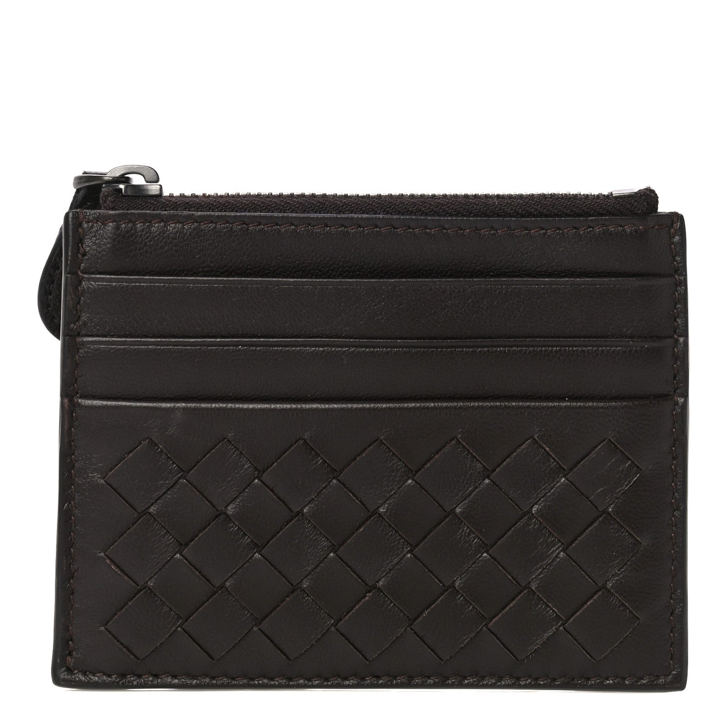 Bottega Veneta Nappa Intrecciato Zip Card Case 1 of 9