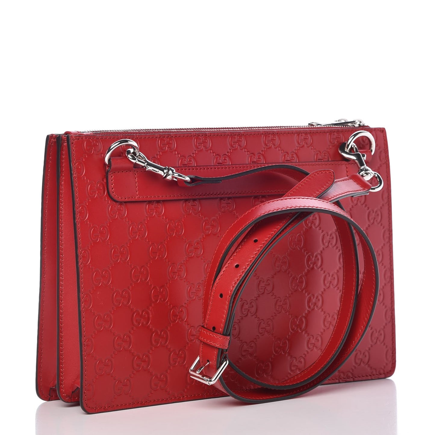 Guccissima Signature Messenger Bag Red