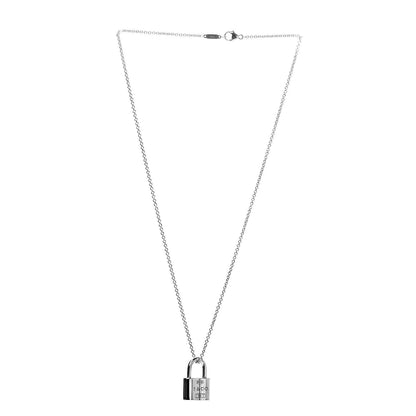 Tiffany Sterling Silver 1837 Lock Charm Pendant Necklace 3 of 6