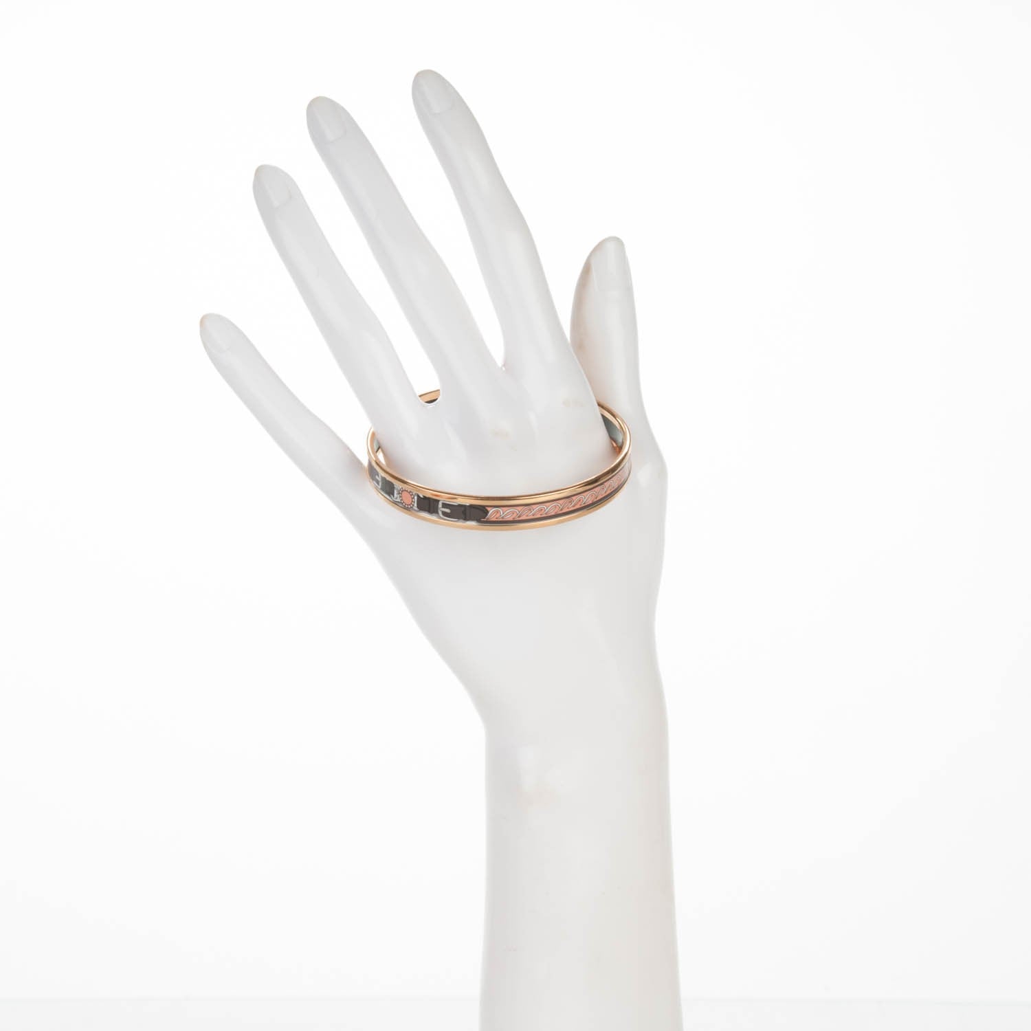 Hermes Enamel Printed Narrow Festival des Amazones Bracelet 65 2 of 6